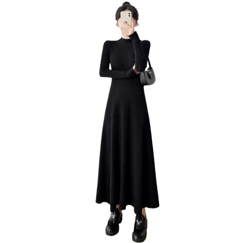 French Waist-slimming Knit Dress For Women