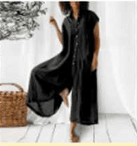 Europeanstyle Womens Casual Solid-colored,Short-sleeved, Mediumlength Shirt And Pants Set