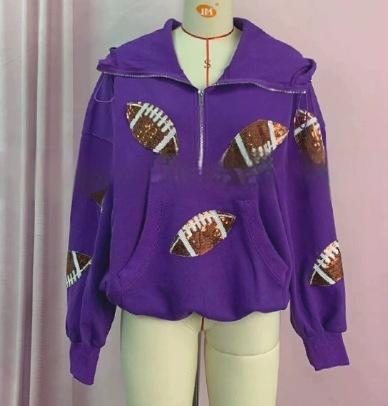 Sweater Women's Clothing Zipper Drawstring Long Sleeve