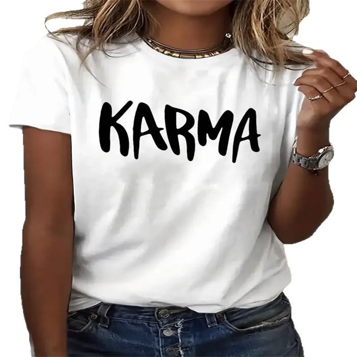 Printed Crew-Neck Plus-Size Short-Sleeve T-Shirt Top