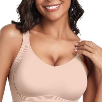 Seamless Uplift Bra, Wire-free, Full Coverage