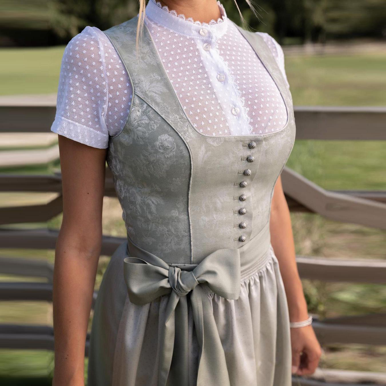 Women's Fashion Bowknot Long French Beer Dress