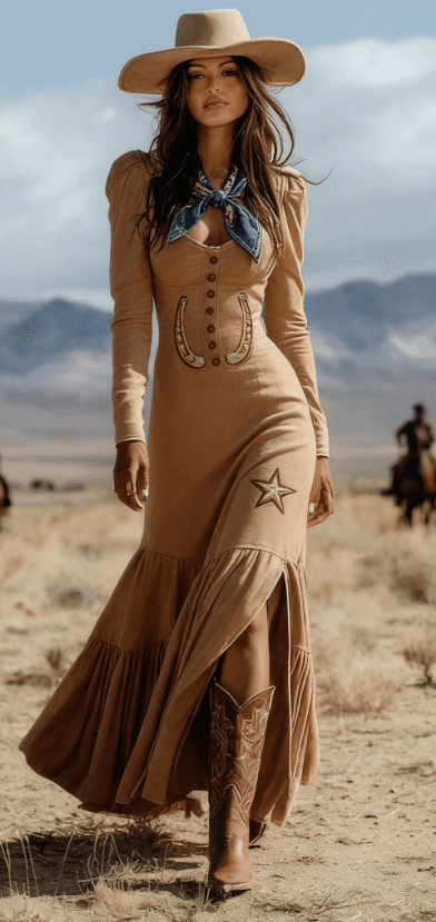 Fashionable Leisure Women's Long-Sleeved Extra-Long Dress