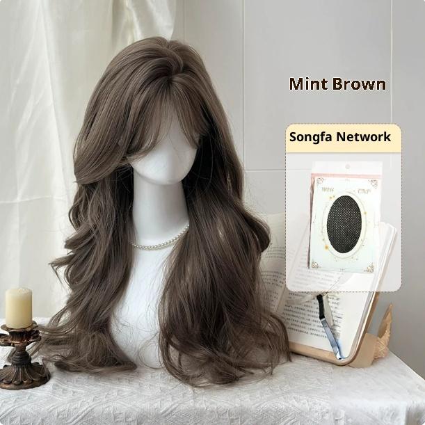 High-end Chic Large-curl Bob With A Few-strand Fringefaux Hairpiece
