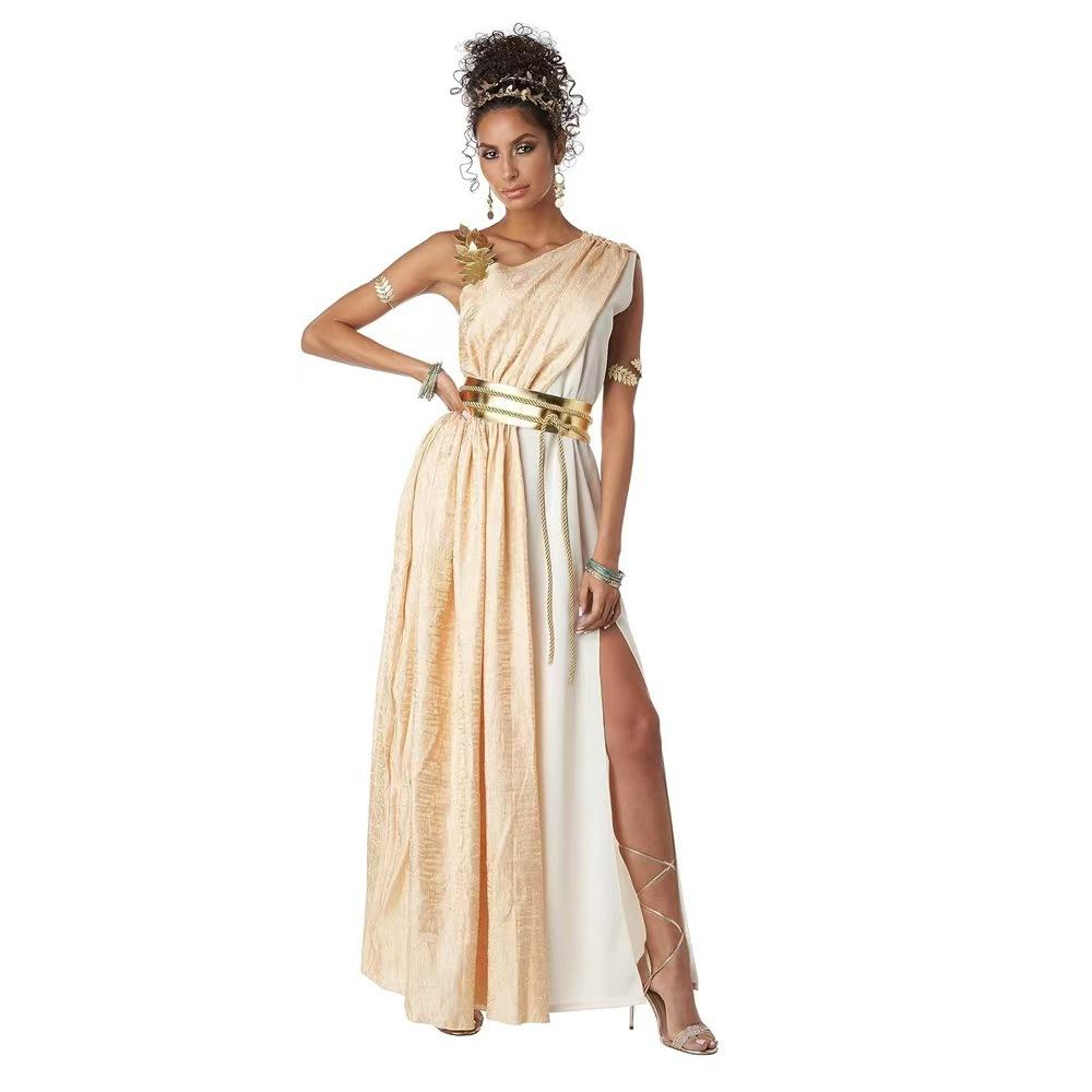 Party Stage Costume Halloween Arabian Greek Goddess Dress