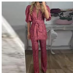 Commuter Lace-up Puff Sleeve Suit Pants