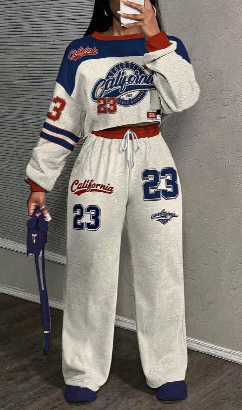 Women's Printed Hoodie Set